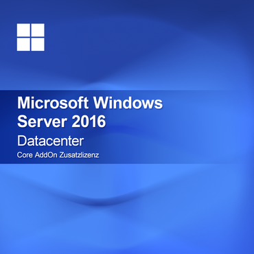 Microsoft Windows Server 2016 Datacenter, Core AddOn additional license