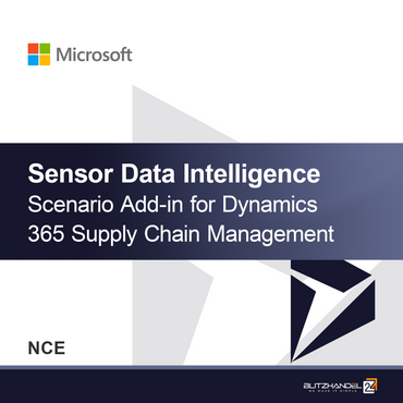 Add-in Scenario di Intelligenza dei Dati Sensore per Dynamics 365 Supply Chain Management (NCE)