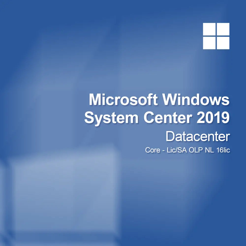 System Center 2019 Datacenter Core - Licenca/SA OLP NL 16 licenc