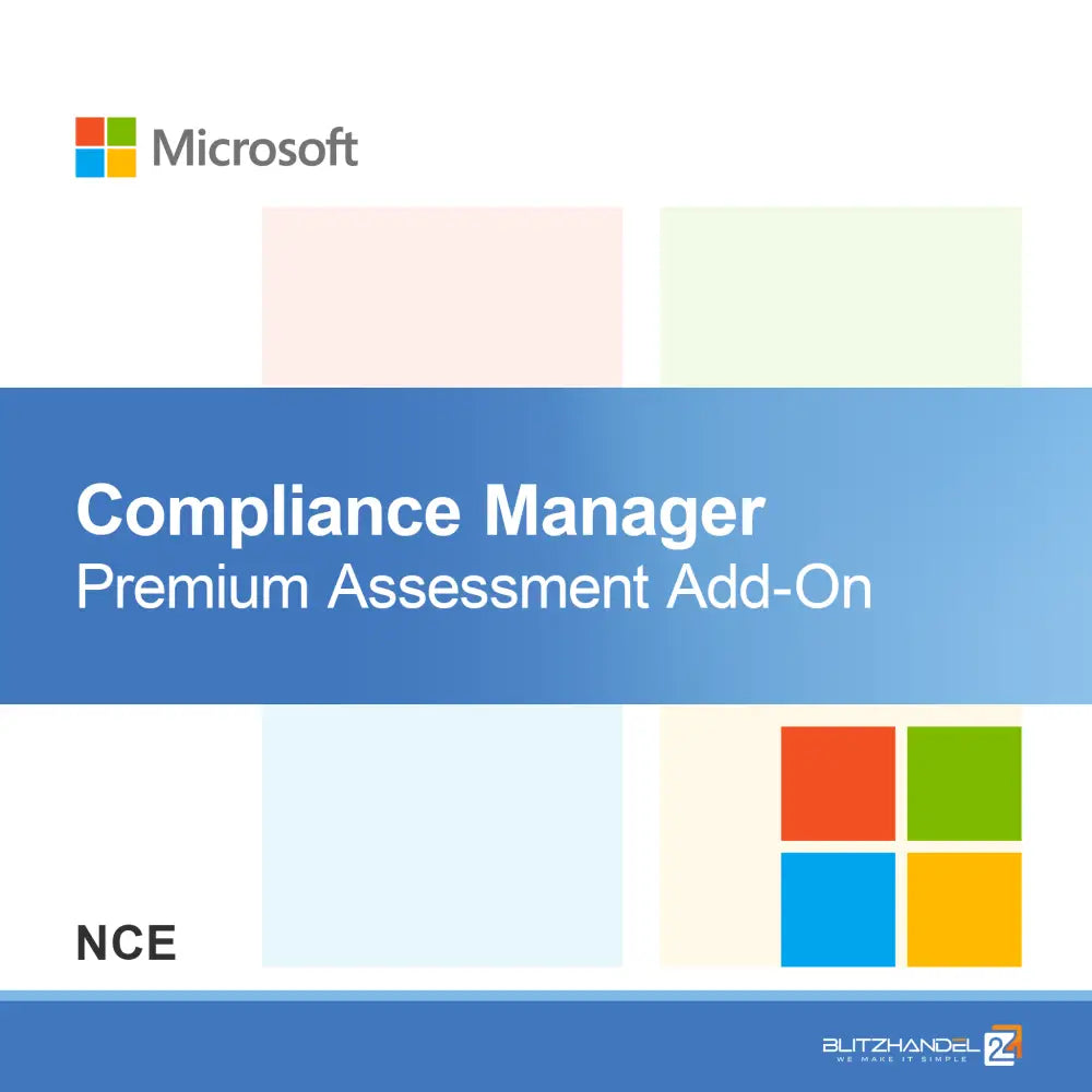 Compliance Manager Premium vurdering tilføjelse (NCE)